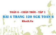 Bài 4 trang 120 SGK Toán 6 Tập 1 Chân trời sáng tạo